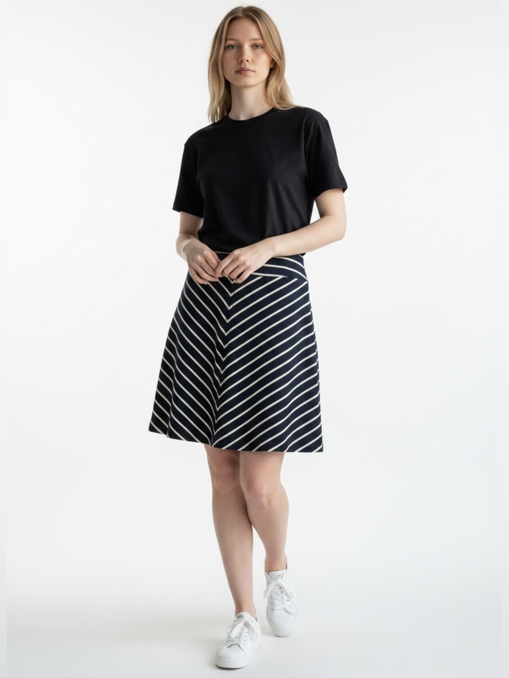 The Limited Perfect Striped Flare Skirt Medium